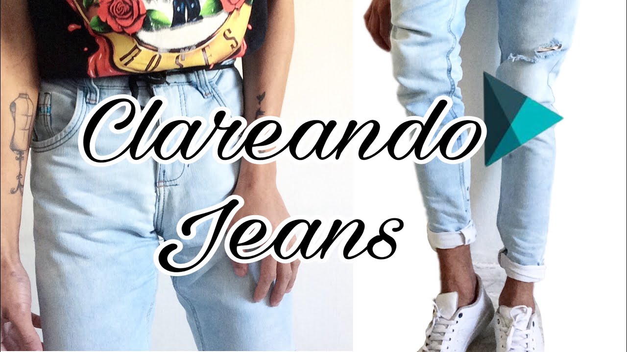 Clareando o jeans - YouTube