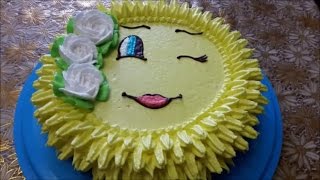 Торт рецепт Тортик СОЛНЫШКО Украшаем торт белково заварным кремом Cake decoration Рецепт крема Торт рецепт Тортик СОЛНЫШКО Украшаем торт белково заварным кремом Cake decoration Рецепт крема