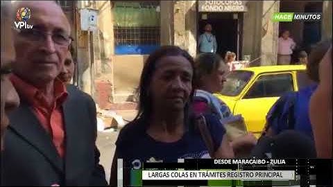 Venezuela-Zulianos hacen largas colas para legalizar documentos -VPItv