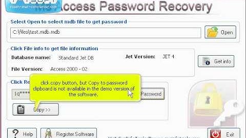 SysInfoTools Acess Password Recovery