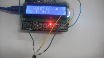 Lập trình vi điều khiển-Phần 40-Hiển thị nhiệt độ trên LCD với Arduino- Signal on LCD keypad