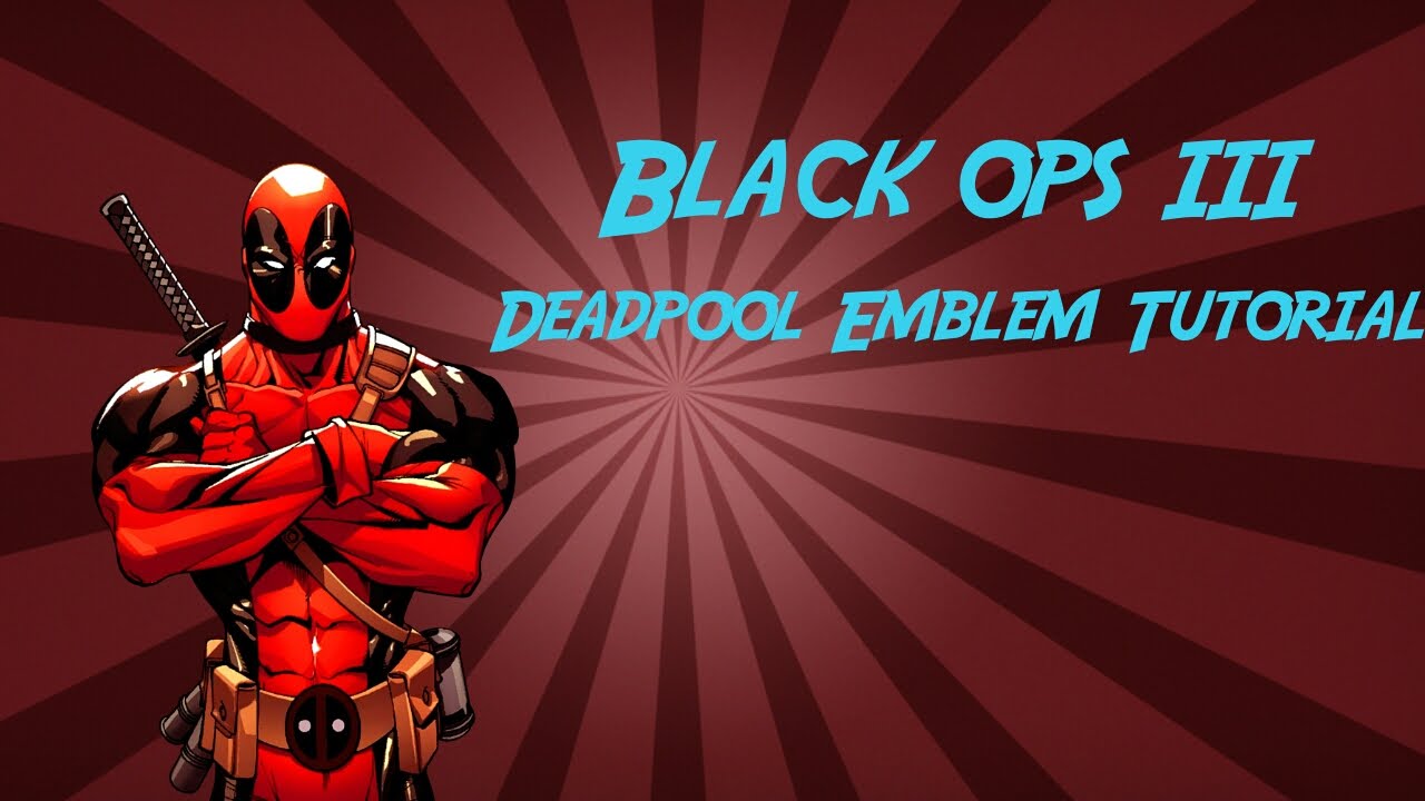 Bo3 Deadpool emblem tutorial