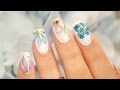 Color Pencil Watercolor Nail Art