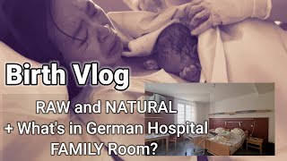 Giving Birth Vlog plus Hospital Family Room in Germany Features and Freebies