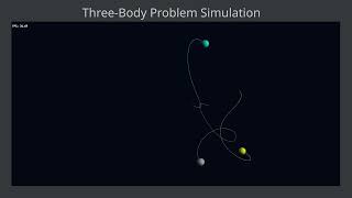 Three-Body Problem Simulation | Learning 3D Graphics & Physics Simulation #03