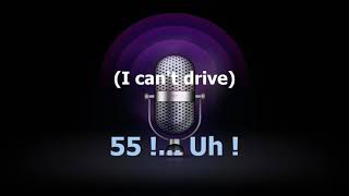 Samy Hagar   I can't drive 55 Video Karaoke