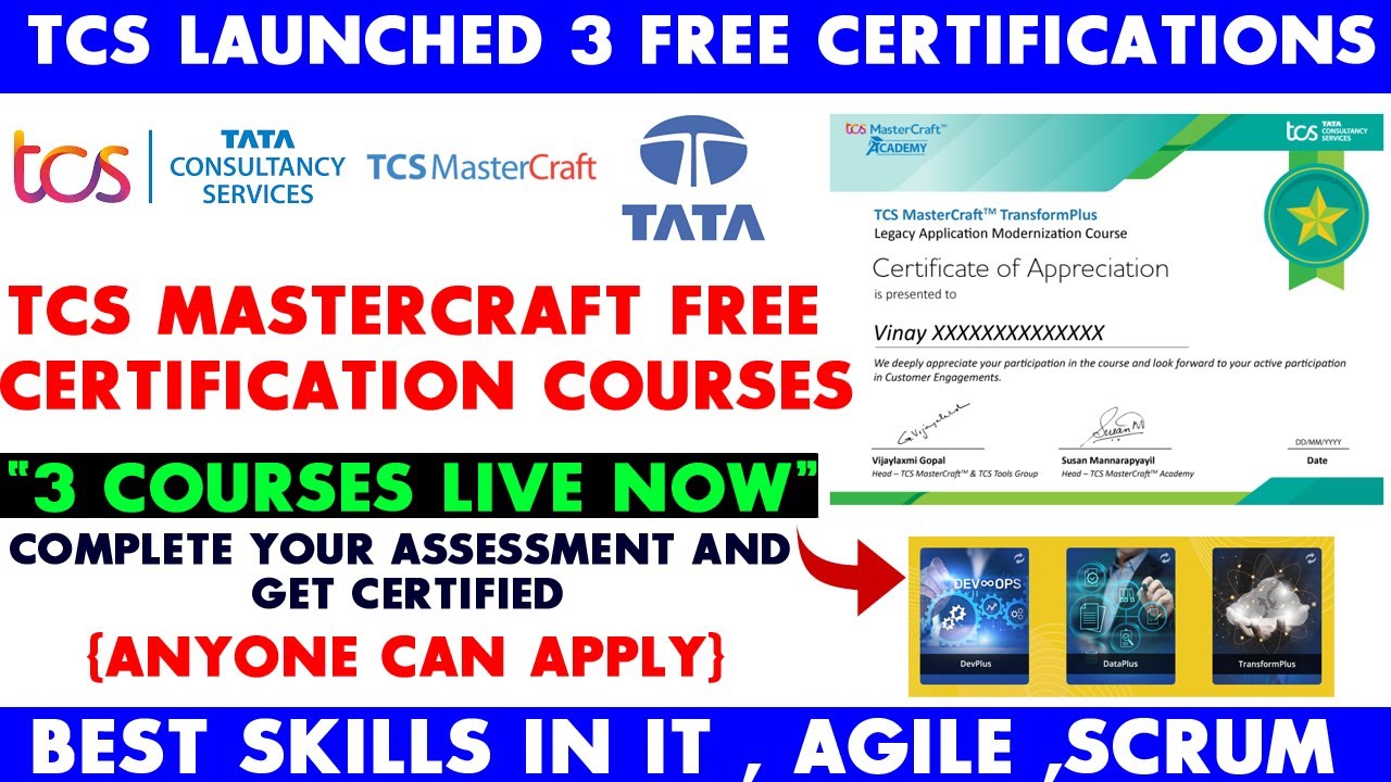 TCS Free Certification Course On IT Scrum Agile TATA Free 