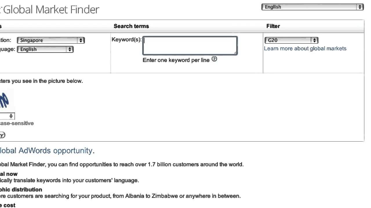 Global Market Finder