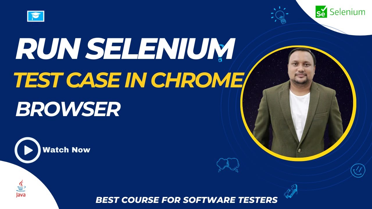 Run Selenium test case in Chrome Browser? Selenium testing full course ...