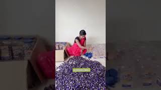 Toffee Packing Job at Home 🍬 | घर बैठे टॉफी पैकिंग का काम करके कमाओ! 💰 #shorts