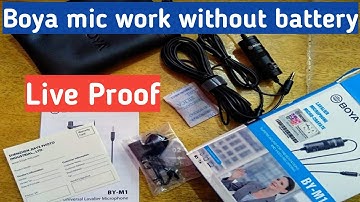 BOYA MIC WORKING WITHOUT BATTERY!!!!(MUST WATCH) | With proof