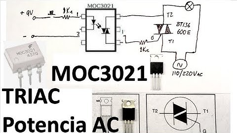 ✅ Triac y Optotriac para electrónica de Potencia, circuito y explicación del funcionamiento.