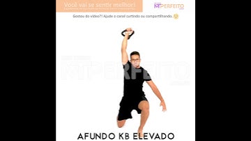 Afundo com Kettlebell Elevado