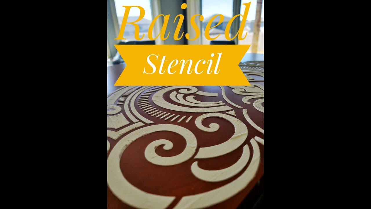 Raised Stencil with Dixie Mud |dixie belle - YouTube