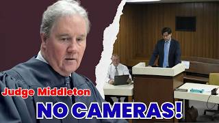 "NO CAMERAS ALLOWED!" 🚫 Judge Middleton Shuts Down Unauthorized Recording!
