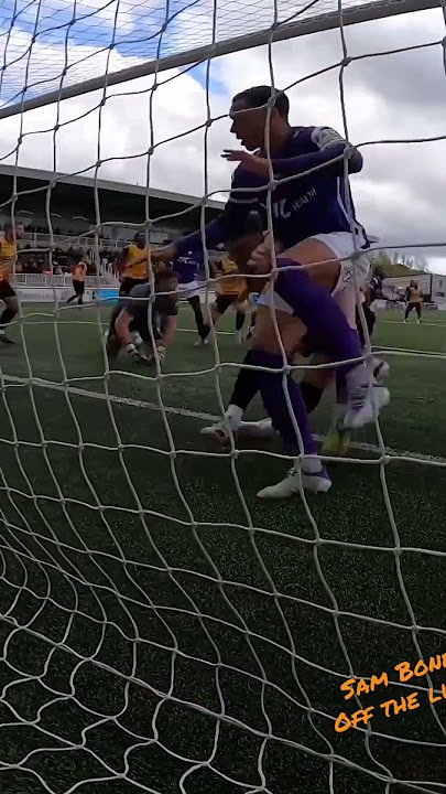 Sam Bone Goal line clearance Vs Barnet