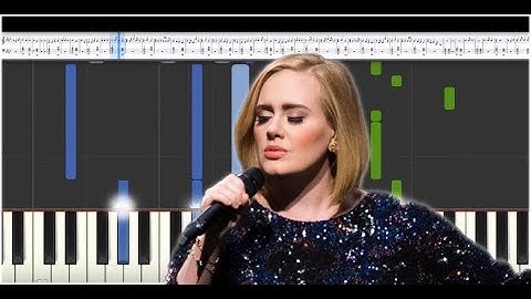 Adele - Hello - EASY - Piano tutorial - How to play