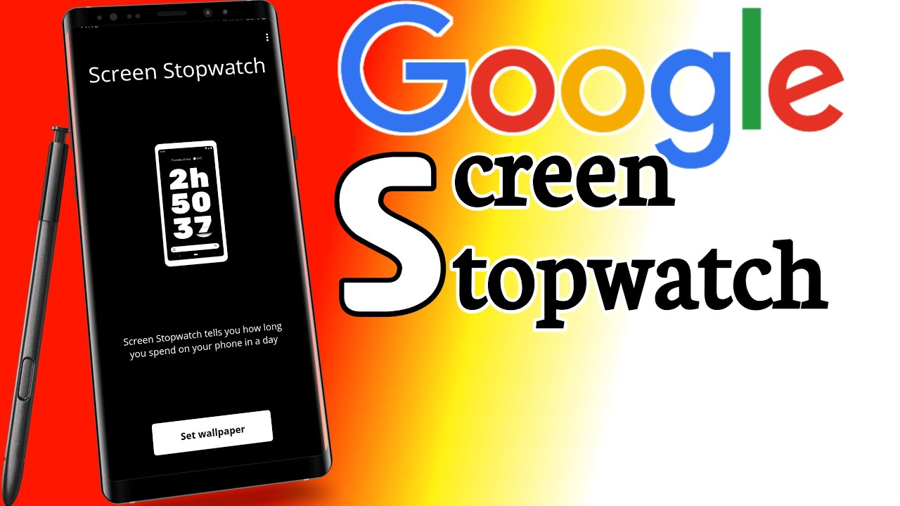 Screen stopwatch for android by Google YouTube