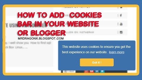 How to add  EU Cookie bar in your website or blogger