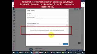 Öğretim Elemanı UZEM Kaynak Yükleme