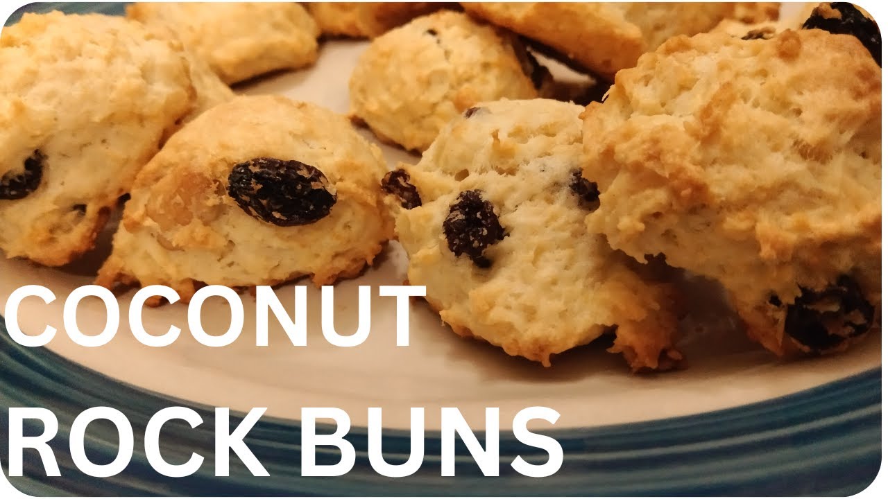 COCONUT ROCK BUNS ROCK CAKES JAMAICAN COCONUT BUNS Coconut Buns