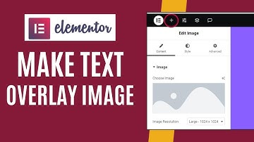 How To Make Text Overlay Image In Elementor