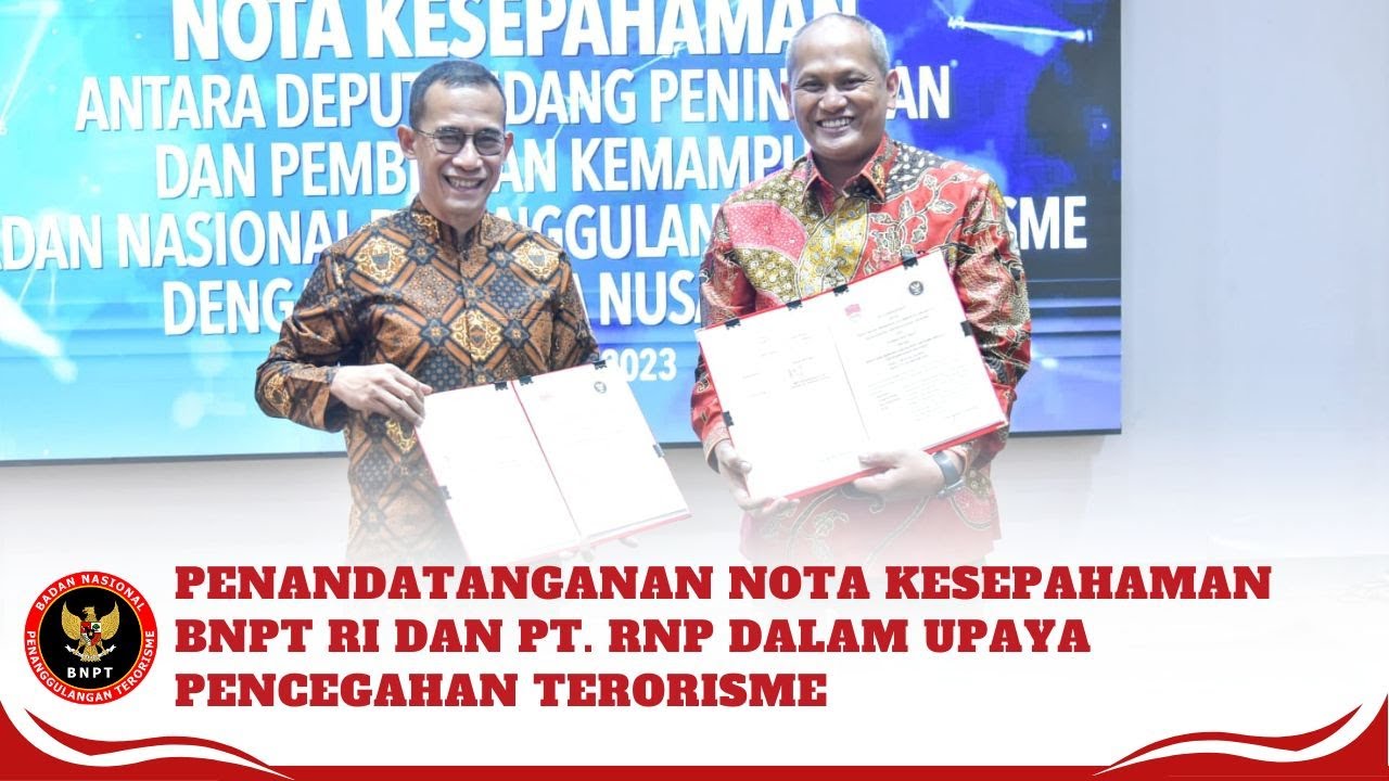 Pt Rnp BNPT RI dan PT. RNP Bekerja Sama Berikan Pelatihan SDM Perusahaan ...