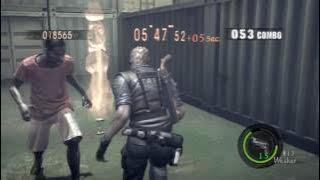 Resident Evil 5 Mercenaries United - Solo Ship Deck 1,066k Wesker STARS - PS4 HD 60 fps