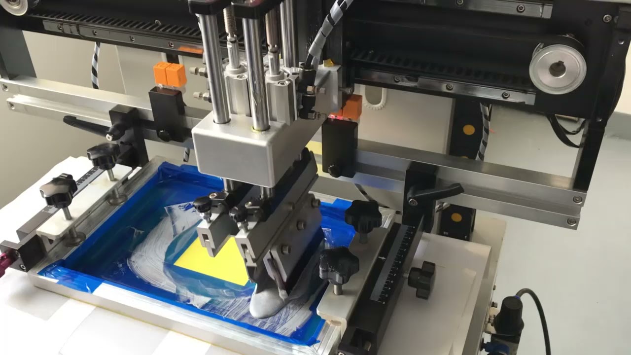 Scratch Cards Screen Printer - YouTube