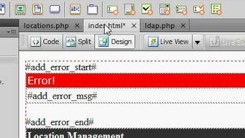 Abode Dreamweaver CS4 issue