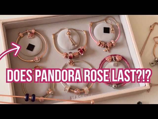 Pandora Jewlary|rose Gold Heart & Key Charm Bracelet For Women - Snake  Chain, Nickel-free