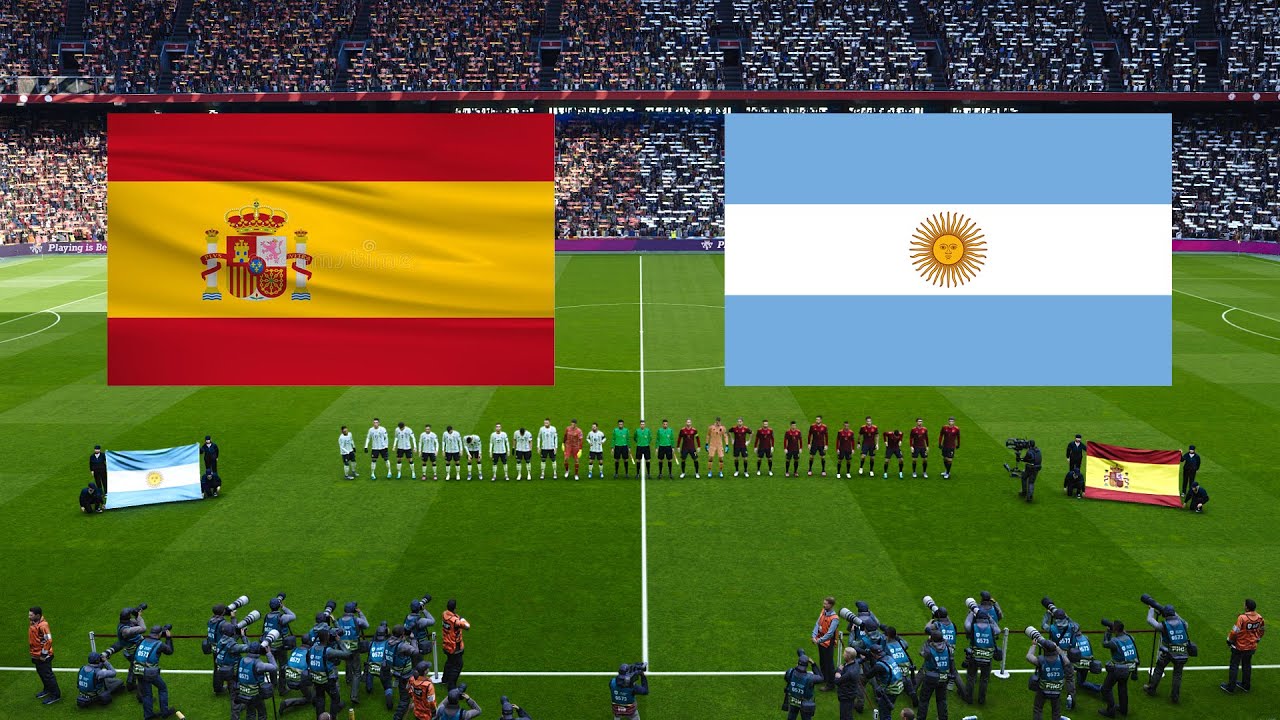 Pes 2020 Argentina Vs Spain Fifa World Cup 2022 Full Match All