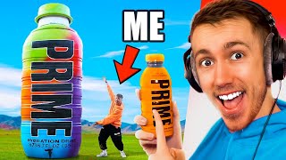 Miniminter Reacts To Building A Giant PRIME For KSI and Logan Paul