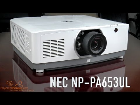 NEC NP-PA653UL 6500 Lumen LCD Laser Projector Demonstration
