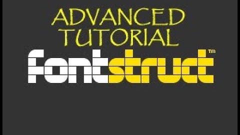 Fontstruct Advanced Tutorial