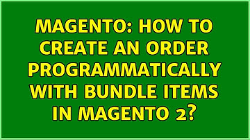 Magento: How to create an order programmatically with bundle items in Magento 2?