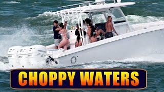 ⚠️ WARNING ⚠️ Choppy And Hot !! HAULOVER INLET BOATS