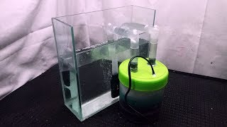 DIY external aquarium filter using a jar