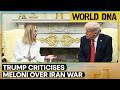 US-Iran War: Donald Trump Slams Giorgia Meloni Over Iran War Stance | WION World DNA