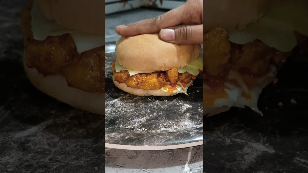How to make Chicken Nashville Burger 🍔😋