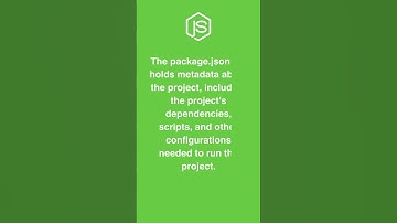 package.json in Node.js