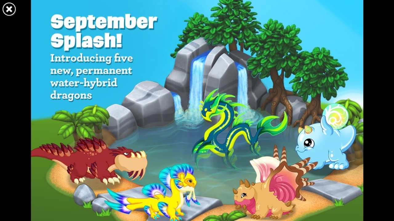 How to breed all 5 new water dragons in Dragonvale! YouTube