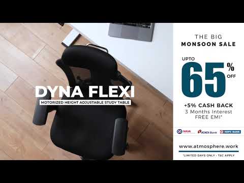 Dyna Flexi with Motorized Height Adjustable Study Table by Atmosphere - video from Atmosphere