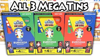 NEW MATCH ATTAX EURO 2024 All 3 Mega Tin Opening | 12 Exclusive Limited Editions