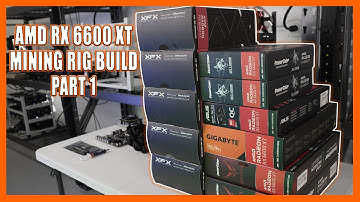 11 GPU RX 6600 XT AMD Mining Rig Build (Part 1) - We Built Another Rig of AMD