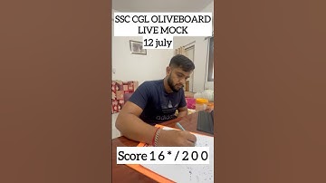 Ssc cgl oliveboard live mock 12 july🔥cmnt ur score #ssccgl #cgl #chsl #cpo #ssccpo #oliveboardmock