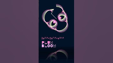 Math Art - Plum Bloom Spirograph #25