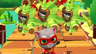 Talking Tom Hero Dash Beat 20 Coconut Raccoon In A Row Gameplay Ios Android New Update Gameplay