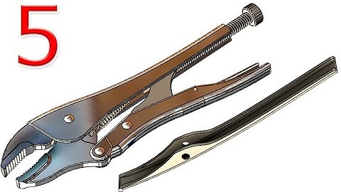 5-Project 33| Locking Pliers |SolidWorks Tutorial : release lever
