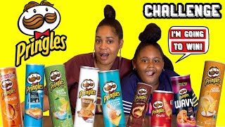 PRINGLES CHALLENGE! 6 Flavors ! Potato Chips Tasting Contest with Chanel Family Fun Tv